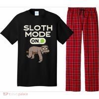 Sloth Mode On Funny Lazy Sleep Animal Lover Women Gift Pajama Set thumb 0