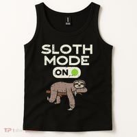 Sloth Mode On Funny Lazy Sleep Animal Lover Women Gift Tank Top thumb 2