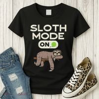 Sloth Mode On Funny Lazy Sleep Animal Lover Women Gift Women's T-Shirt thumb 3