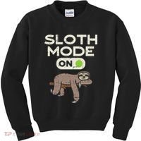 Sloth Mode On Funny Lazy Sleep Animal Lover Women Gift Kids Sweatshirt thumb 0