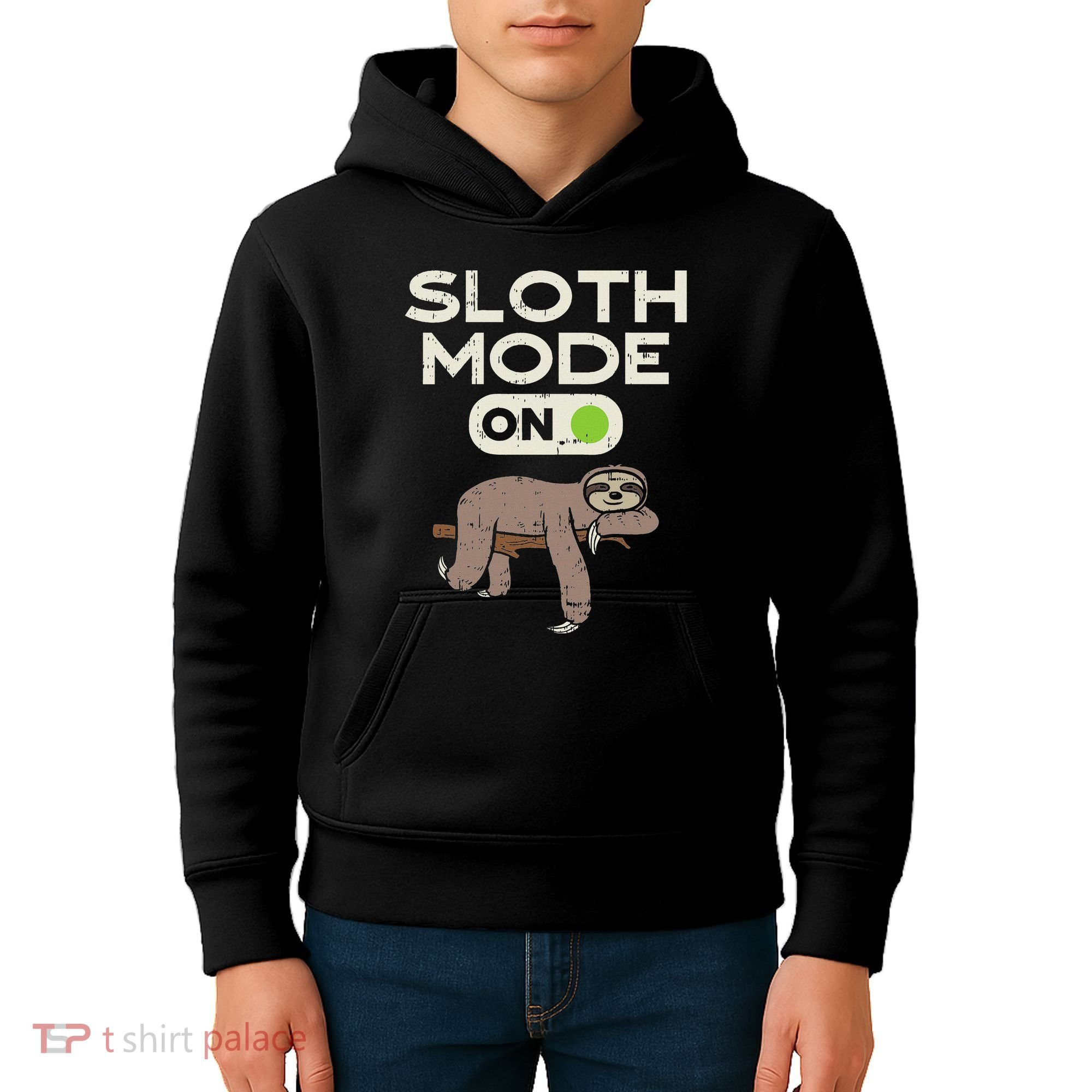 Sloth Mode On Funny Lazy Sleep Animal Lover Women Gift Kids Hoodie