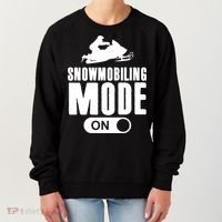 Snowmobiling Mode On Kids Snowmobile Gift Snow Machine Rider Gift Women's Sweatshirt thumb 0