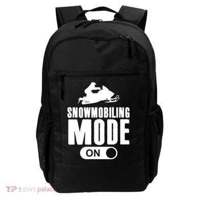Snowmobiling Mode On Kids Snowmobile Gift Snow Machine Rider Gift Backpack
