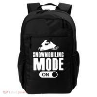 Snowmobiling Mode On Kids Snowmobile Gift Snow Machine Rider Gift Backpack thumb 0