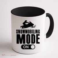 Snowmobiling Mode On Kids Snowmobile Gift Snow Machine Rider Gift Coffee Mug thumb 1
