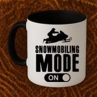 Snowmobiling Mode On Kids Snowmobile Gift Snow Machine Rider Gift Coffee Mug thumb 2