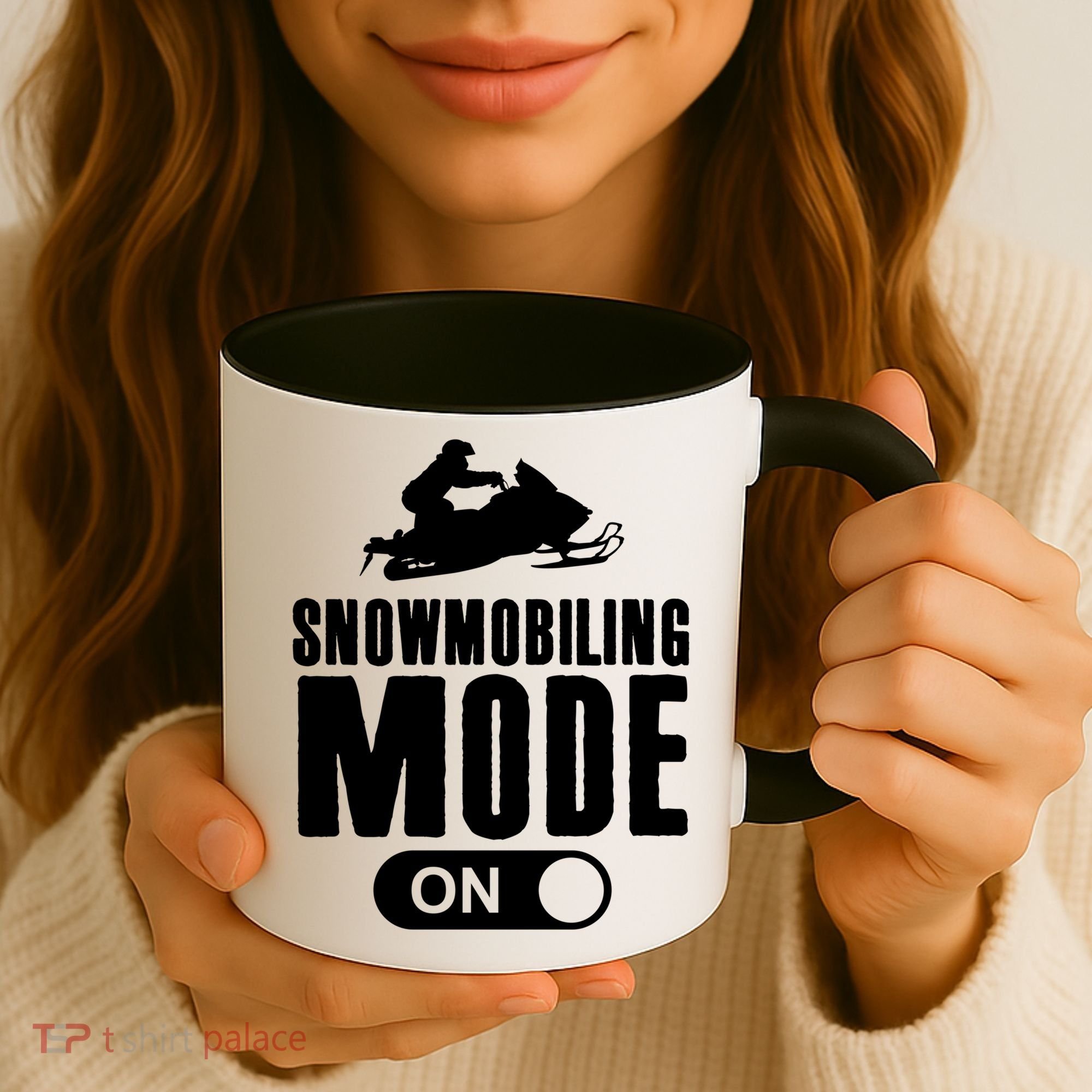 Snowmobiling Mode On Kids Snowmobile Gift Snow Machine Rider Gift Coffee Mug