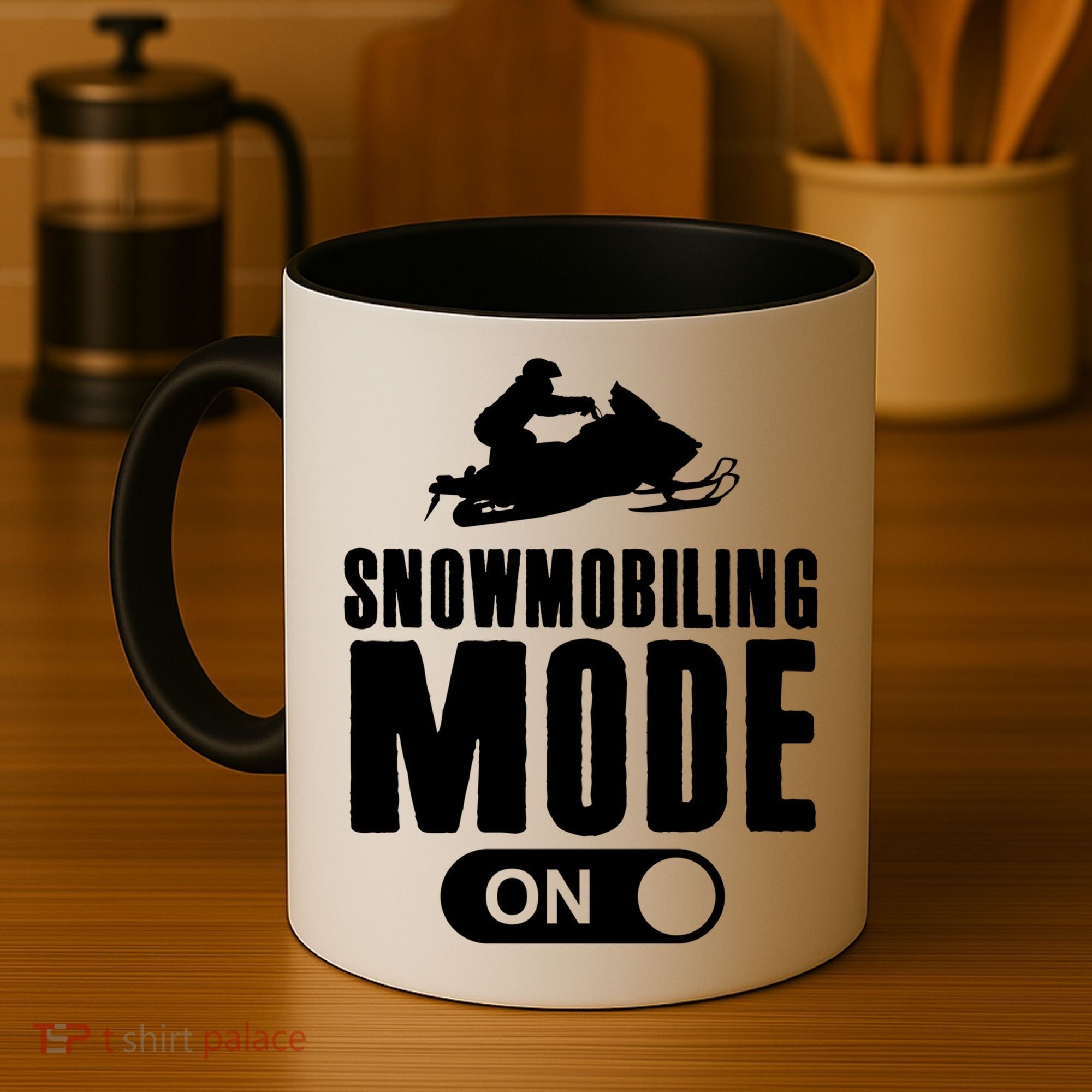 Snowmobiling Mode On Kids Snowmobile Gift Snow Machine Rider Gift Coffee Mug