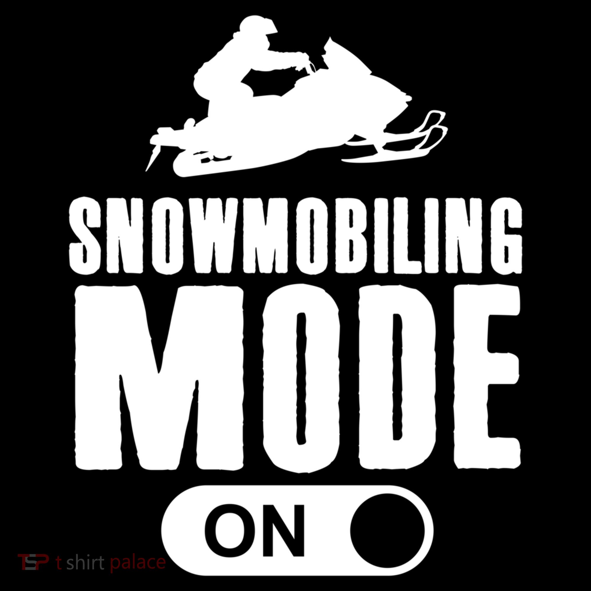 Snowmobiling Mode On Kids Snowmobile Gift Snow Machine Rider Gift Women's Hoodie