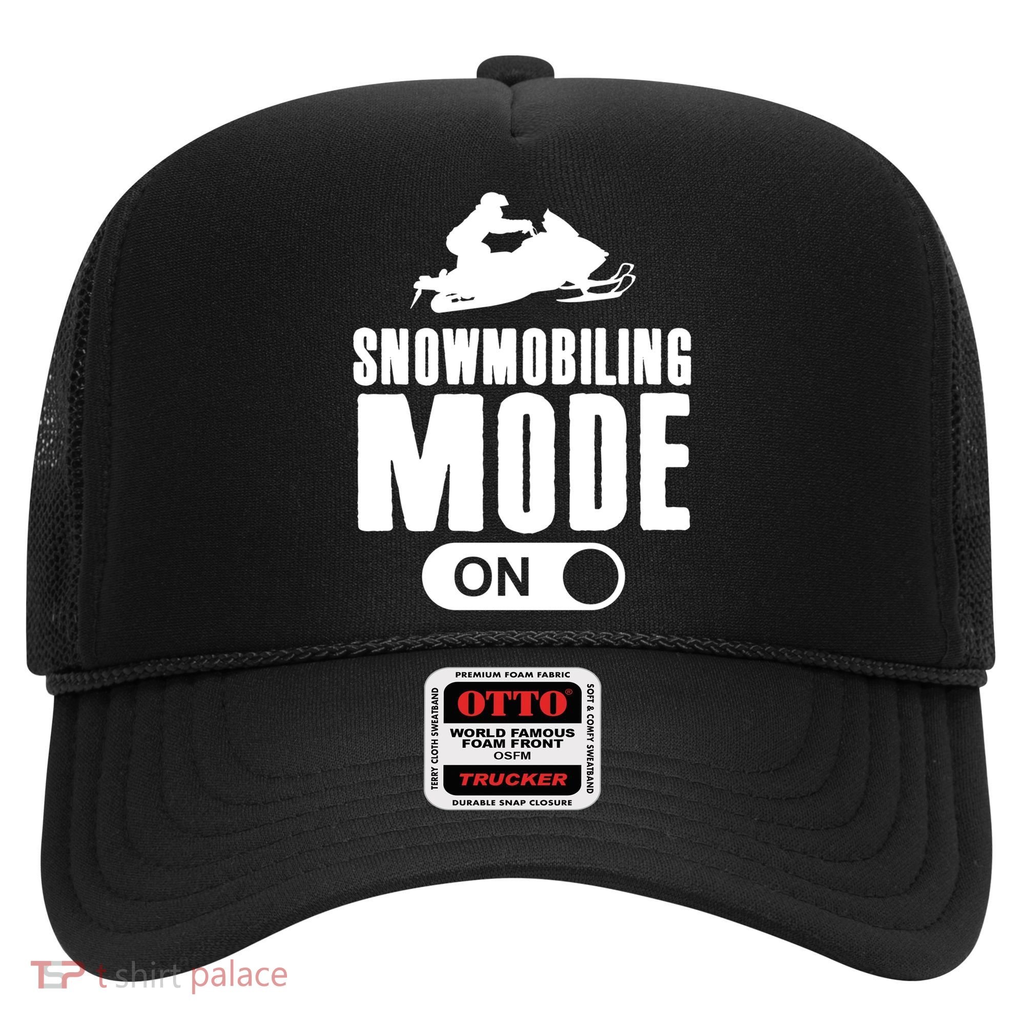 Snowmobiling Mode On Kids Snowmobile Gift Snow Machine Rider Gift Hat