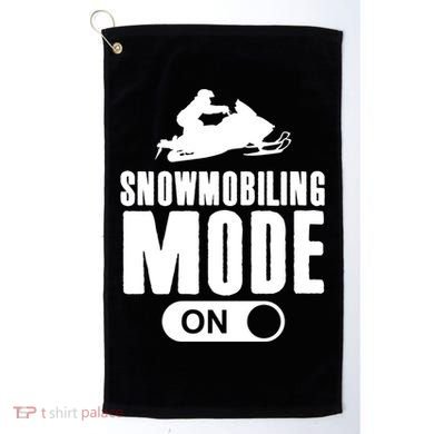 Snowmobiling Mode On Kids Snowmobile Gift Snow Machine Rider Gift Golf Towel