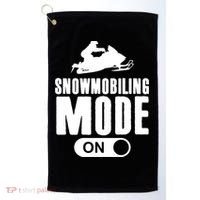 Snowmobiling Mode On Kids Snowmobile Gift Snow Machine Rider Gift Golf Towel thumb 0