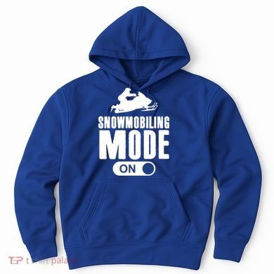 Snowmobiling Mode On Kids Snowmobile Gift Snow Machine Rider Gift Hoodie