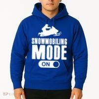 Snowmobiling Mode On Kids Snowmobile Gift Snow Machine Rider Gift Hoodie thumb 2