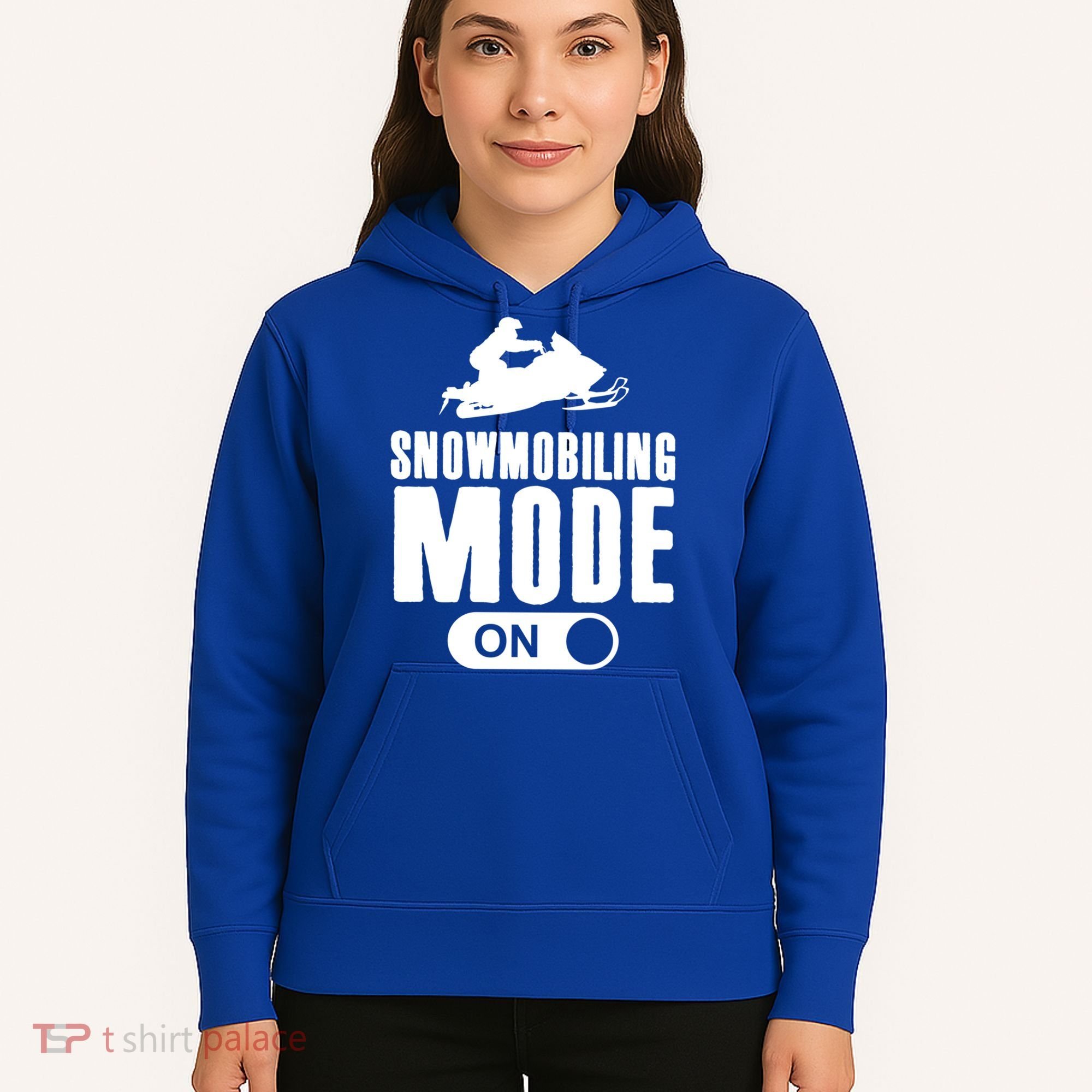 Snowmobiling Mode On Kids Snowmobile Gift Snow Machine Rider Gift Hoodie