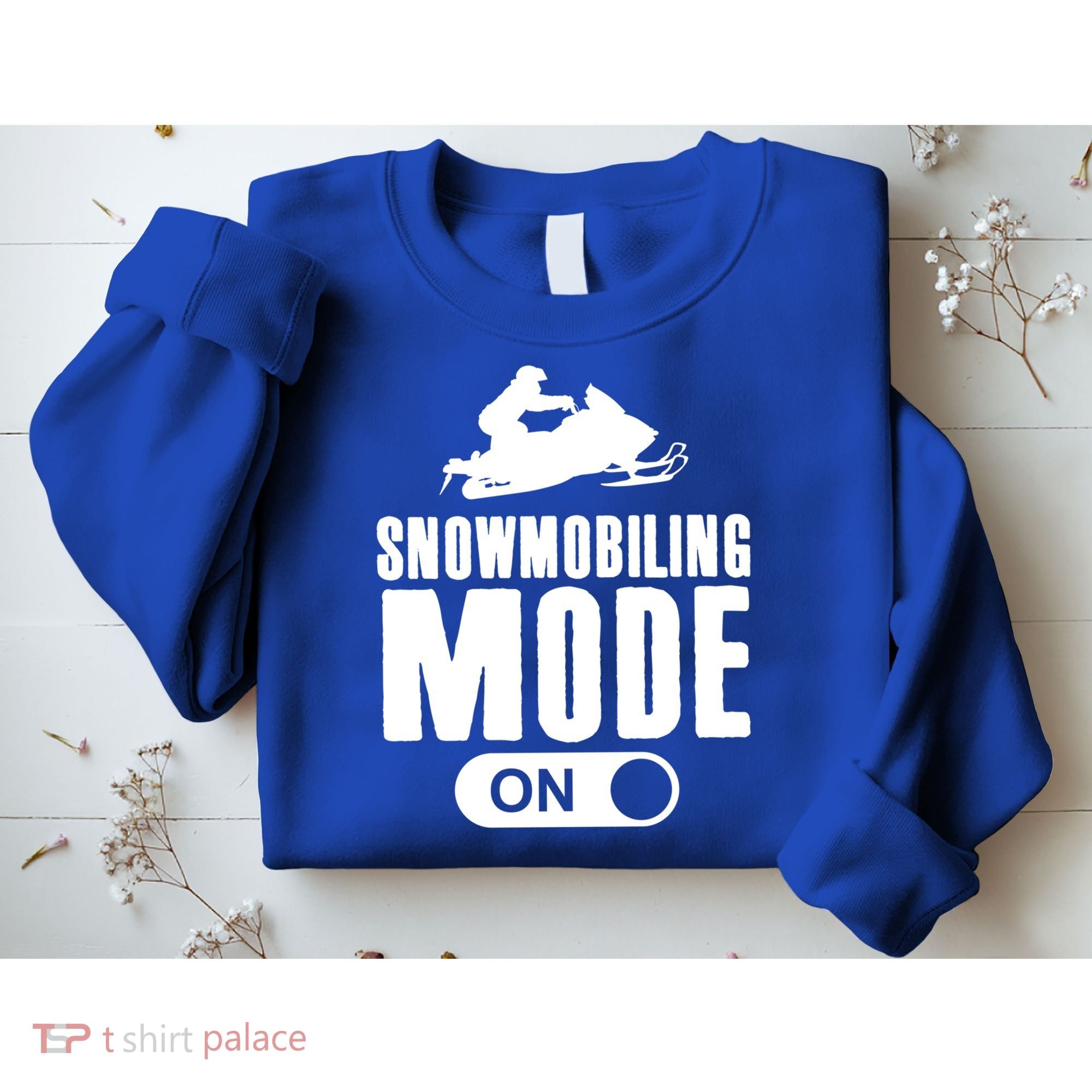 Snowmobiling Mode On Kids Snowmobile Gift Snow Machine Rider Gift Sweatshirt