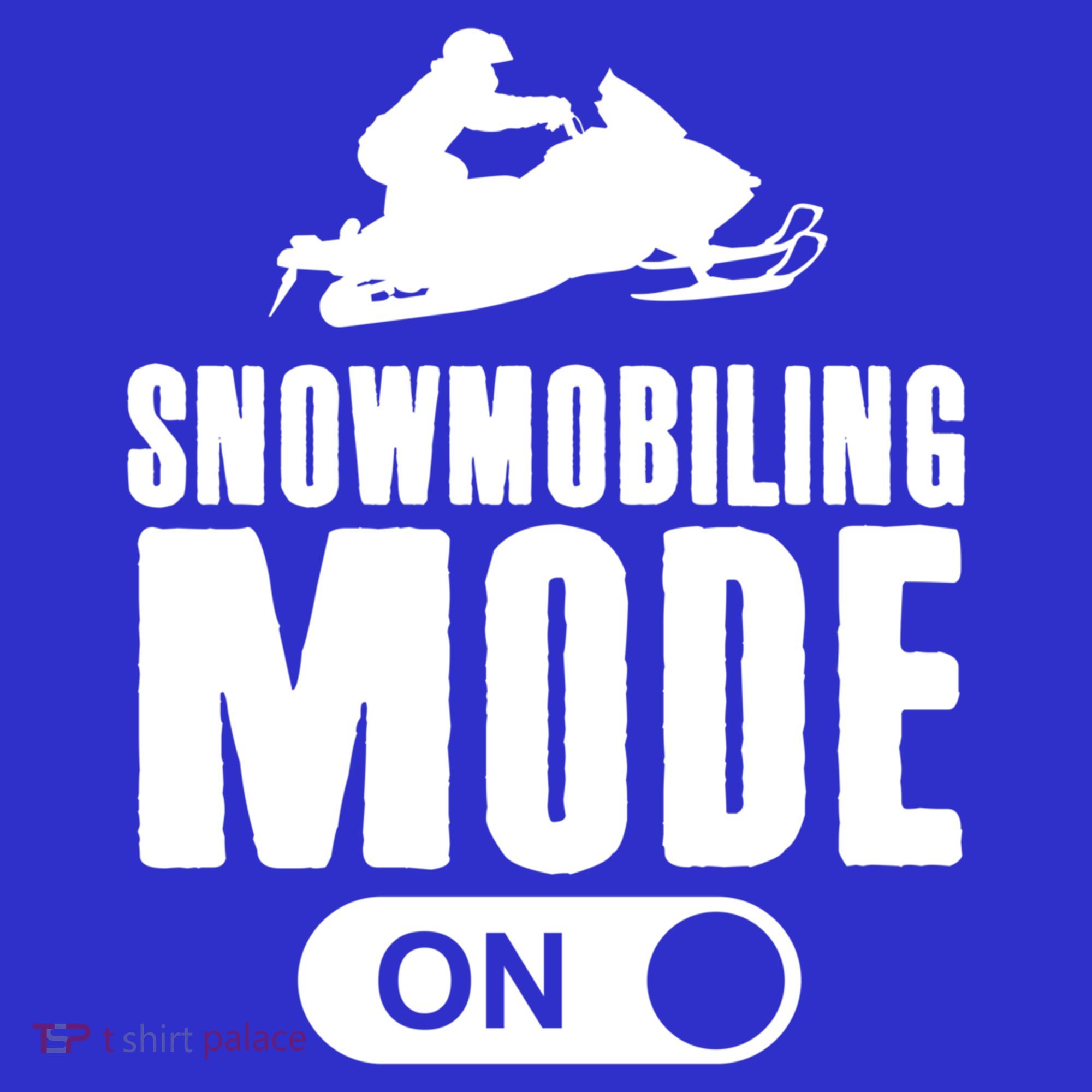 Snowmobiling Mode On Kids Snowmobile Gift Snow Machine Rider Gift Sweatshirt