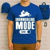 Snowmobiling Mode On Kids Snowmobile Gift Snow Machine Rider Gift T-Shirt thumb 6
