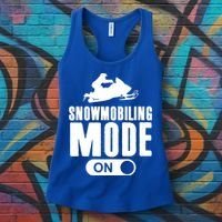 Snowmobiling Mode On Kids Snowmobile Gift Snow Machine Rider Gift Women's Tank Top thumb 3