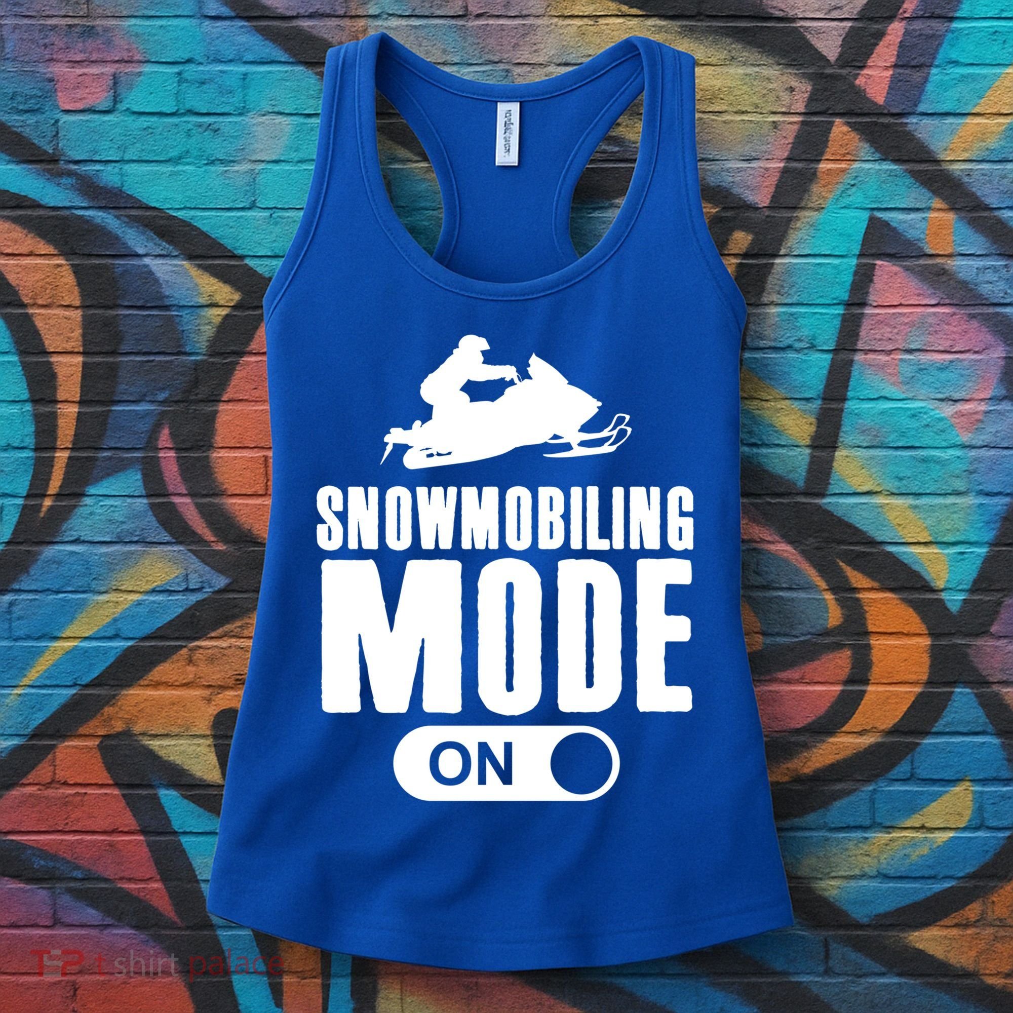 Snowmobiling Mode On Kids Snowmobile Gift Snow Machine Rider Gift Women's Tank Top