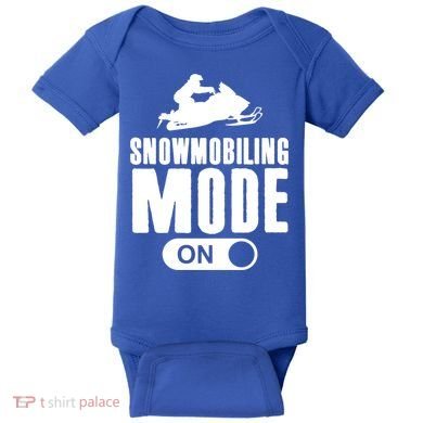 Snowmobiling Mode On Kids Snowmobile Gift Snow Machine Rider Gift Baby Bodysuit