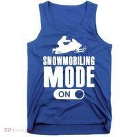 Snowmobiling Mode On Kids Snowmobile Gift Snow Machine Rider Gift Tank Top thumb 0