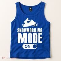 Snowmobiling Mode On Kids Snowmobile Gift Snow Machine Rider Gift Tank Top thumb 2