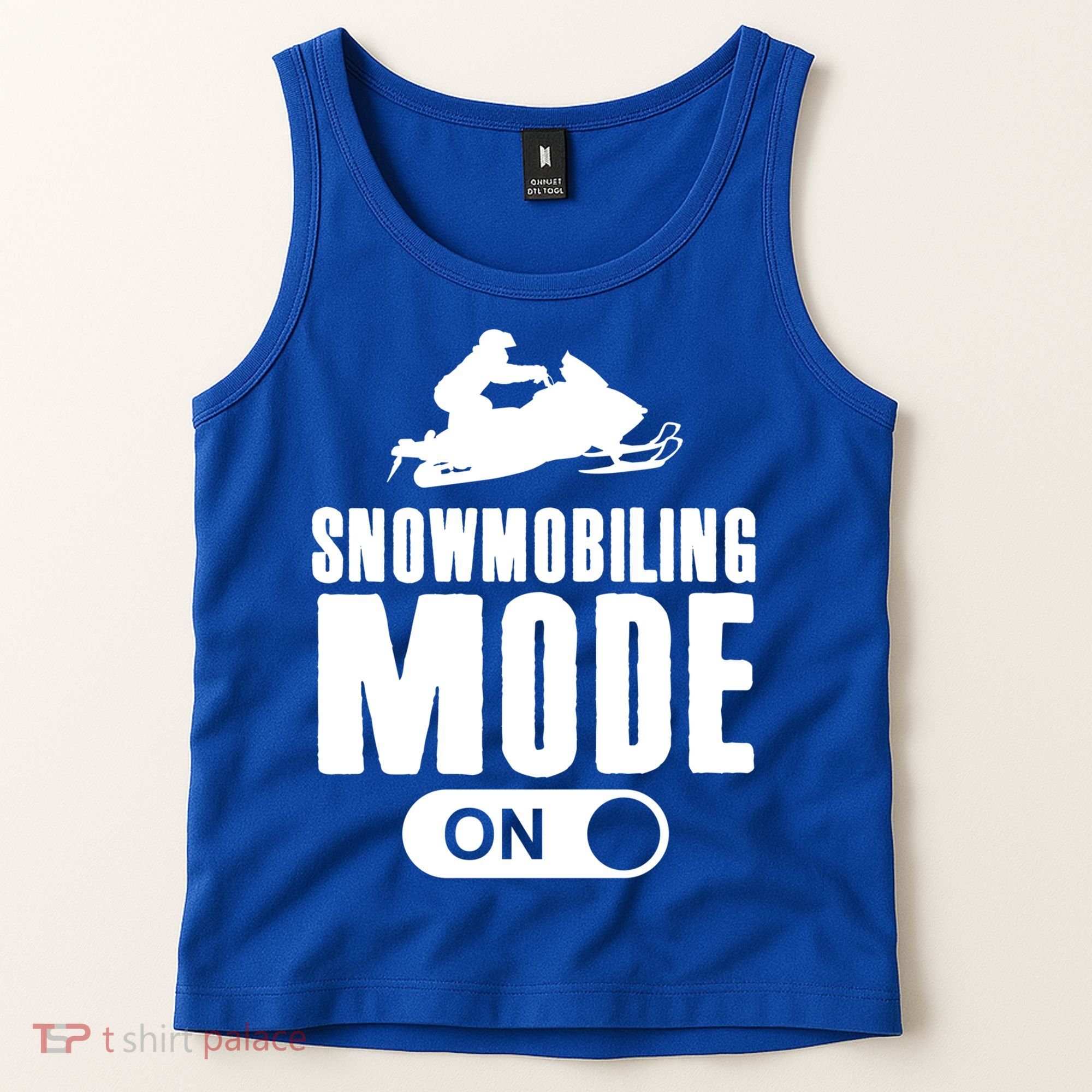 Snowmobiling Mode On Kids Snowmobile Gift Snow Machine Rider Gift Tank Top