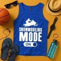 Snowmobiling Mode On Kids Snowmobile Gift Snow Machine Rider Gift Tank Top thumb 4