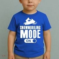 Snowmobiling Mode On Kids Snowmobile Gift Snow Machine Rider Gift Toddler T-Shirt thumb 2