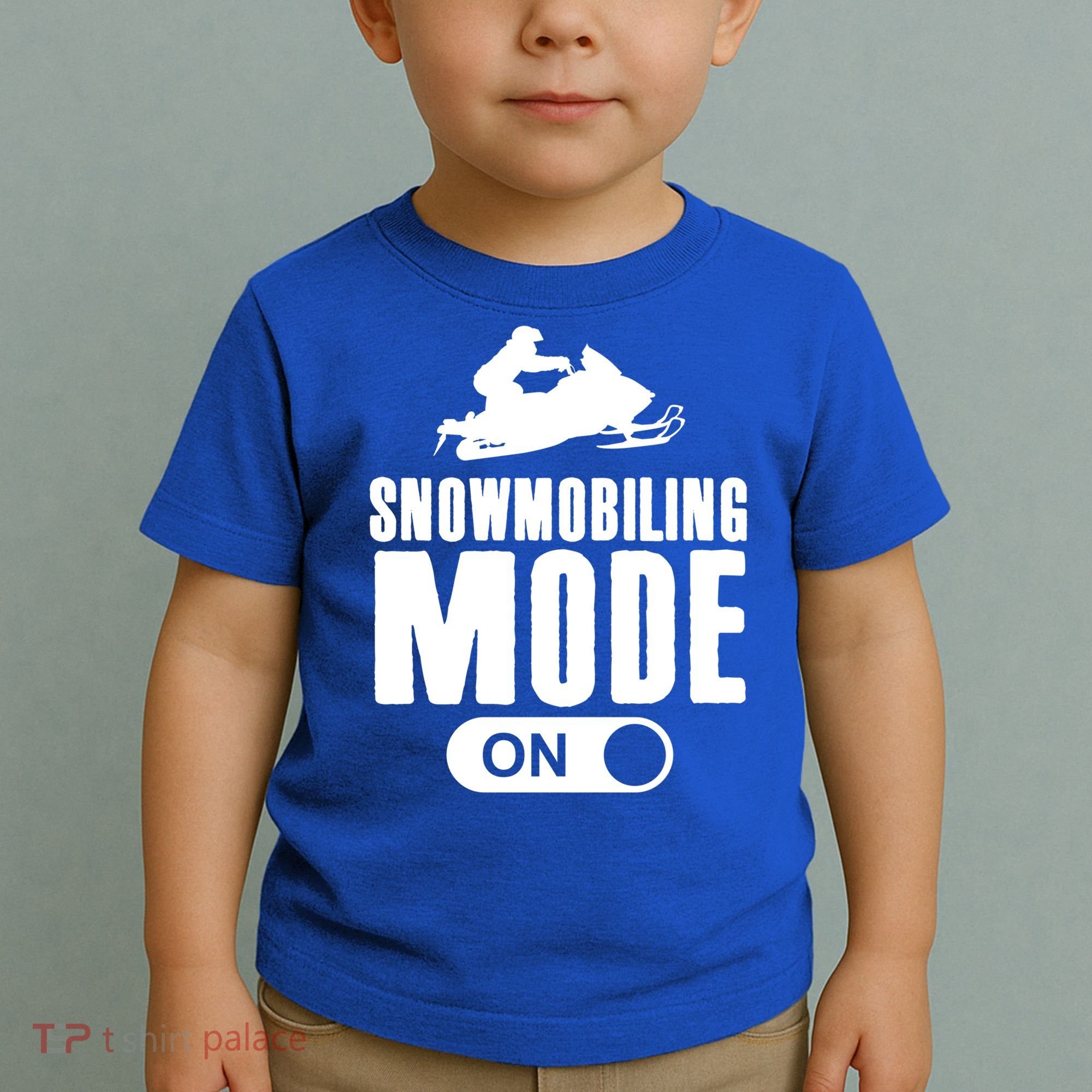 Snowmobiling Mode On Kids Snowmobile Gift Snow Machine Rider Gift Toddler T-Shirt