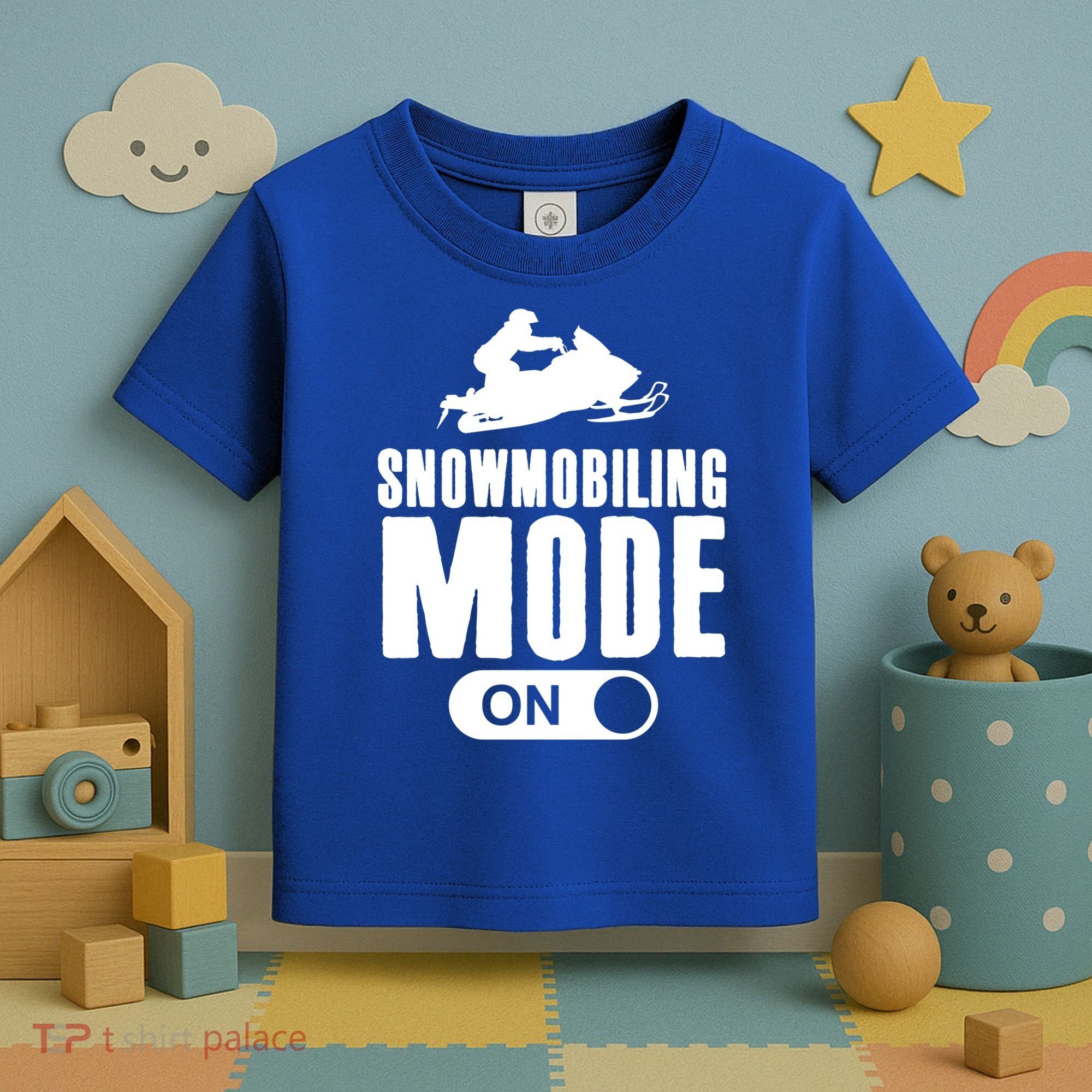 Snowmobiling Mode On Kids Snowmobile Gift Snow Machine Rider Gift Toddler T-Shirt