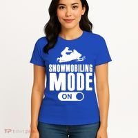 Snowmobiling Mode On Kids Snowmobile Gift Snow Machine Rider Gift Women's T-Shirt thumb 4