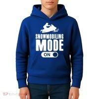 Snowmobiling Mode On Kids Snowmobile Gift Snow Machine Rider Gift Kids Hoodie thumb 4