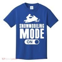 Snowmobiling Mode On Kids Snowmobile Gift Snow Machine Rider Gift Kids T-Shirt thumb 0