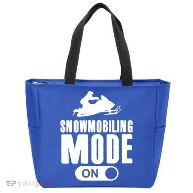 Snowmobiling Mode On Kids Snowmobile Gift Snow Machine Rider Gift Tote Bag