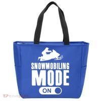 Snowmobiling Mode On Kids Snowmobile Gift Snow Machine Rider Gift Tote Bag thumb 0
