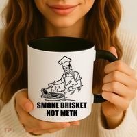 Smoke Brisket Not Meth Coffee Mug thumb 3