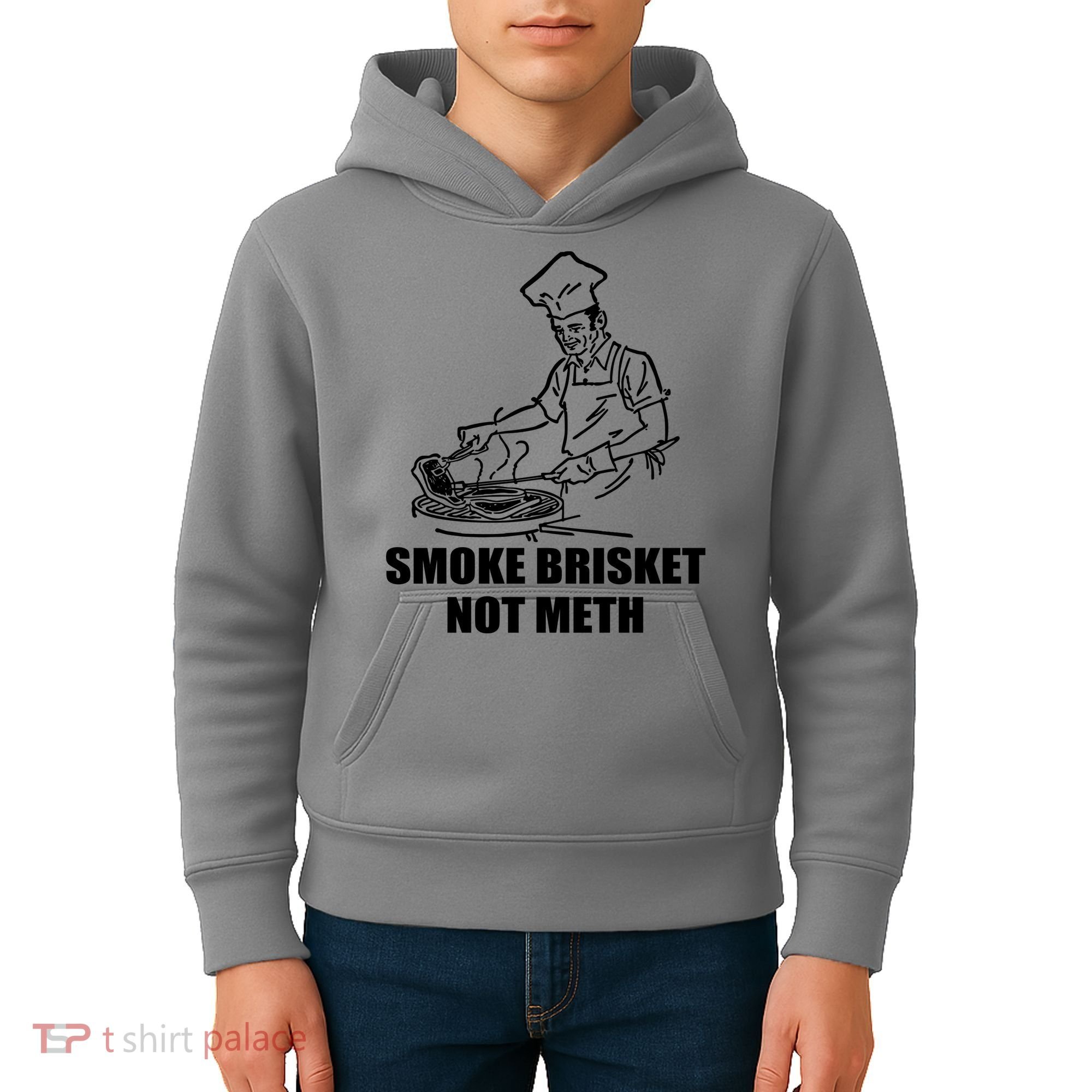 Smoke Brisket Not Meth Kids Hoodie