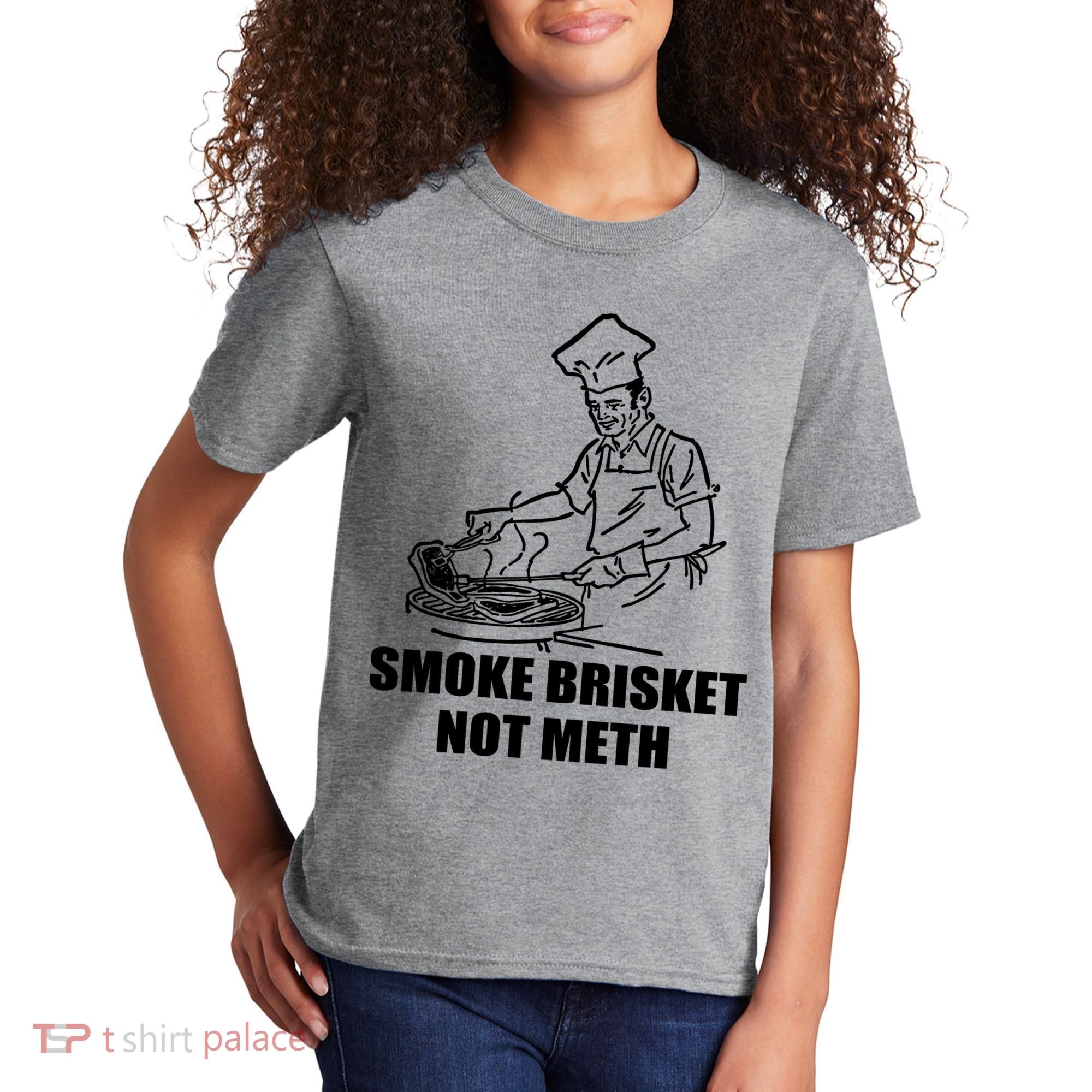 Smoke Brisket Not Meth Kids T-Shirt