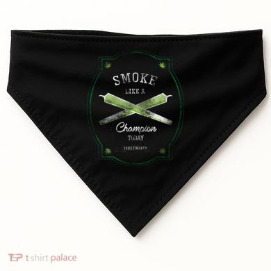 Smoke Like A Champion USA-Made Doggie Bandana