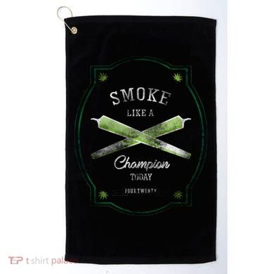 Smoke Like A Champion Golf Towel