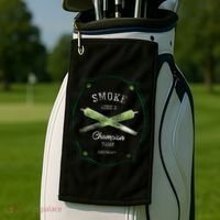 Smoke Like A Champion Golf Towel thumb 2