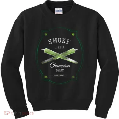 Smoke Like A Champion Kids Sweatshirt