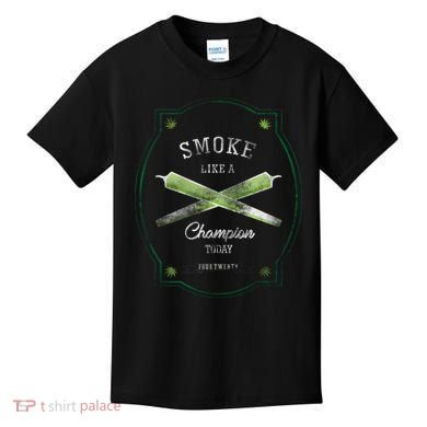 Smoke Like A Champion Kids T-Shirt