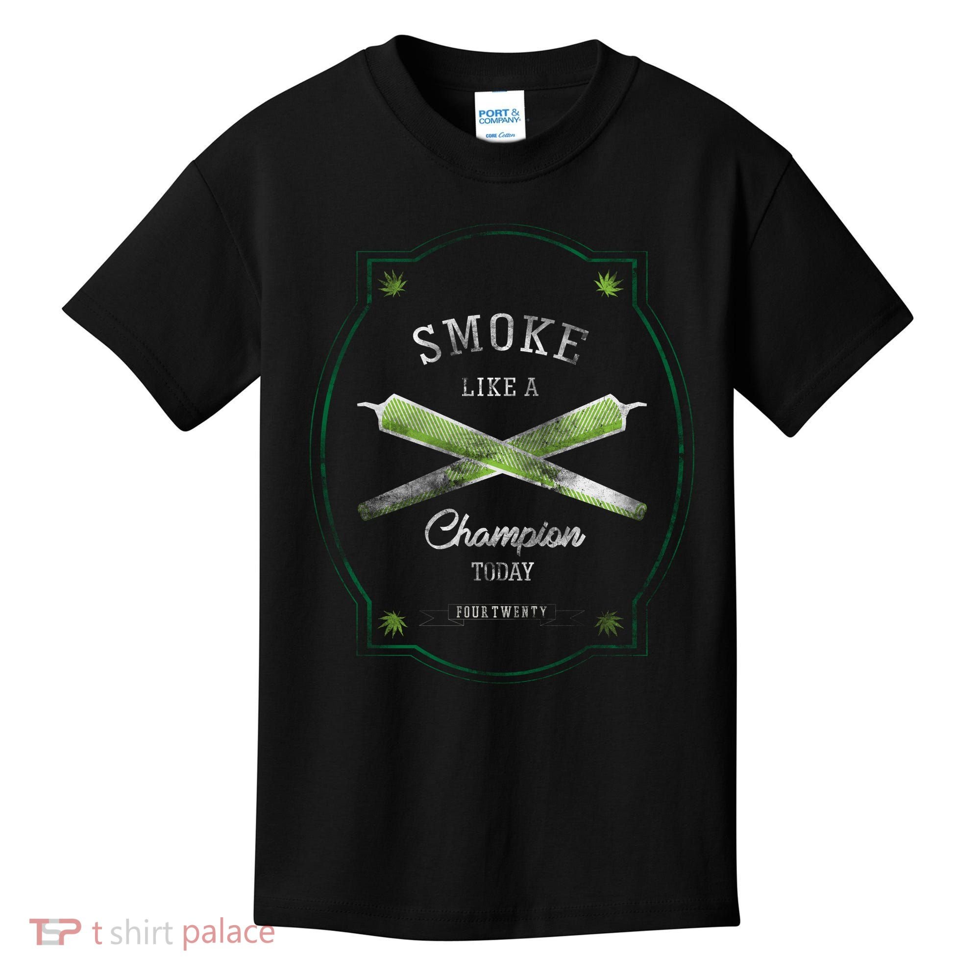 Smoke Like A Champion Kids T-Shirt