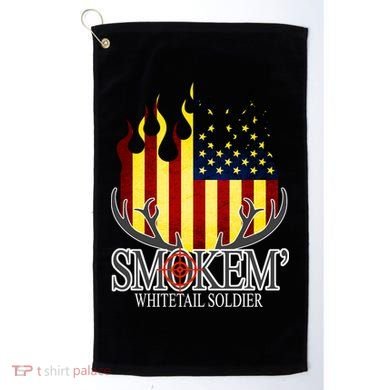 Smokem Whitetail Soldier Golf Towel