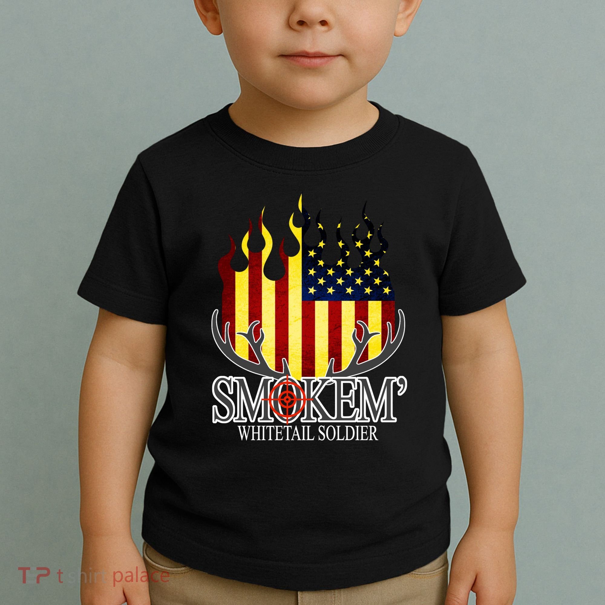 Smokem Whitetail Soldier Toddler T-Shirt