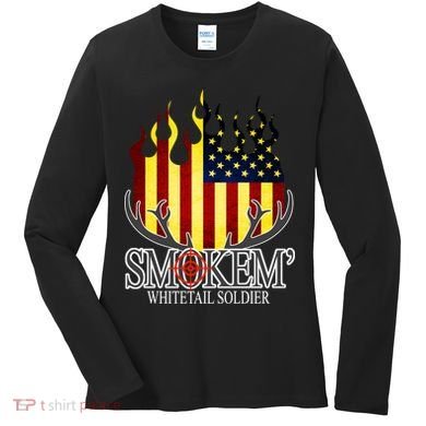 Smokem Whitetail Soldier Women's Long Sleeve Shirt