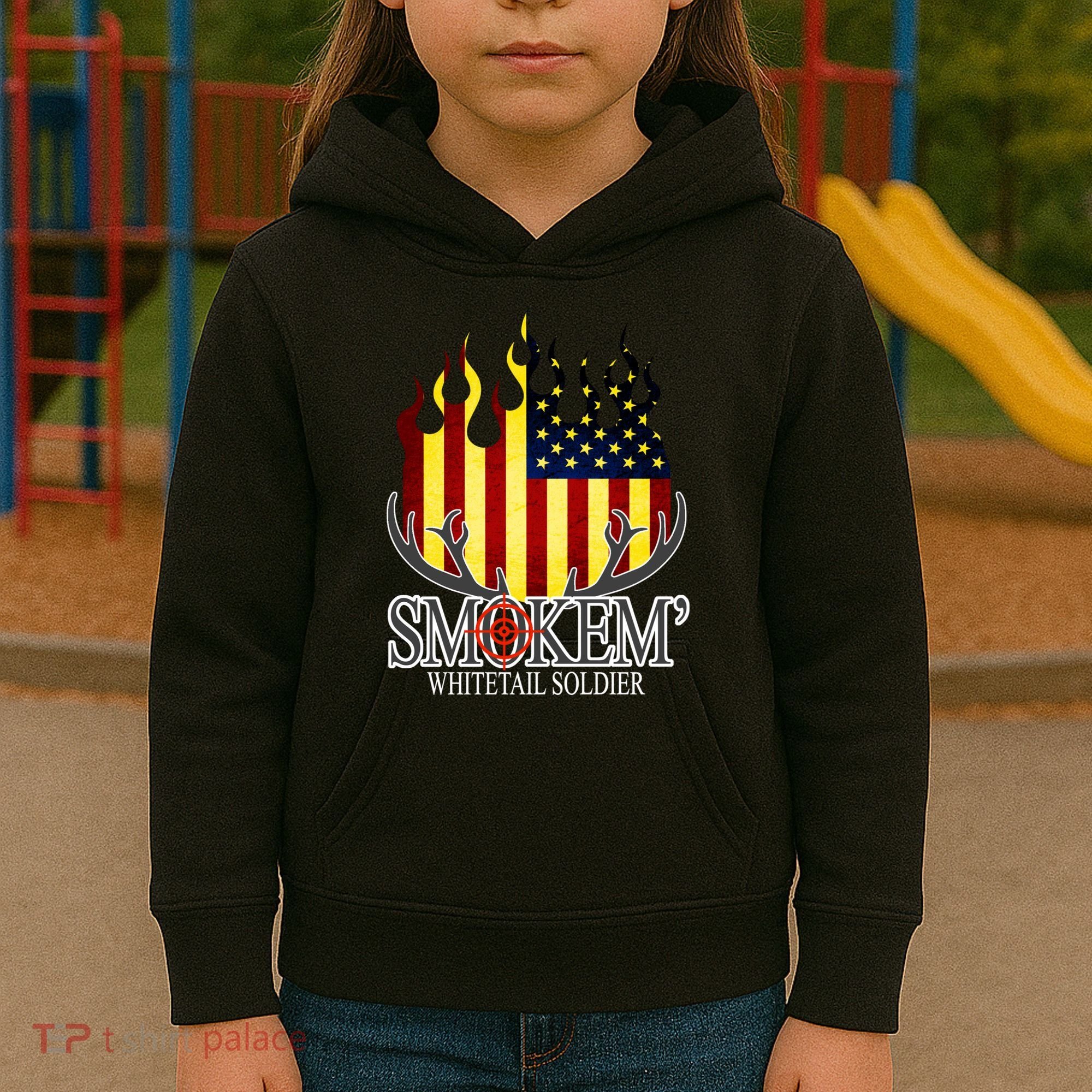 Smokem Whitetail Soldier Kids Hoodie